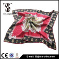 New 90x90cm Lovely print 100 silk twill square scarf